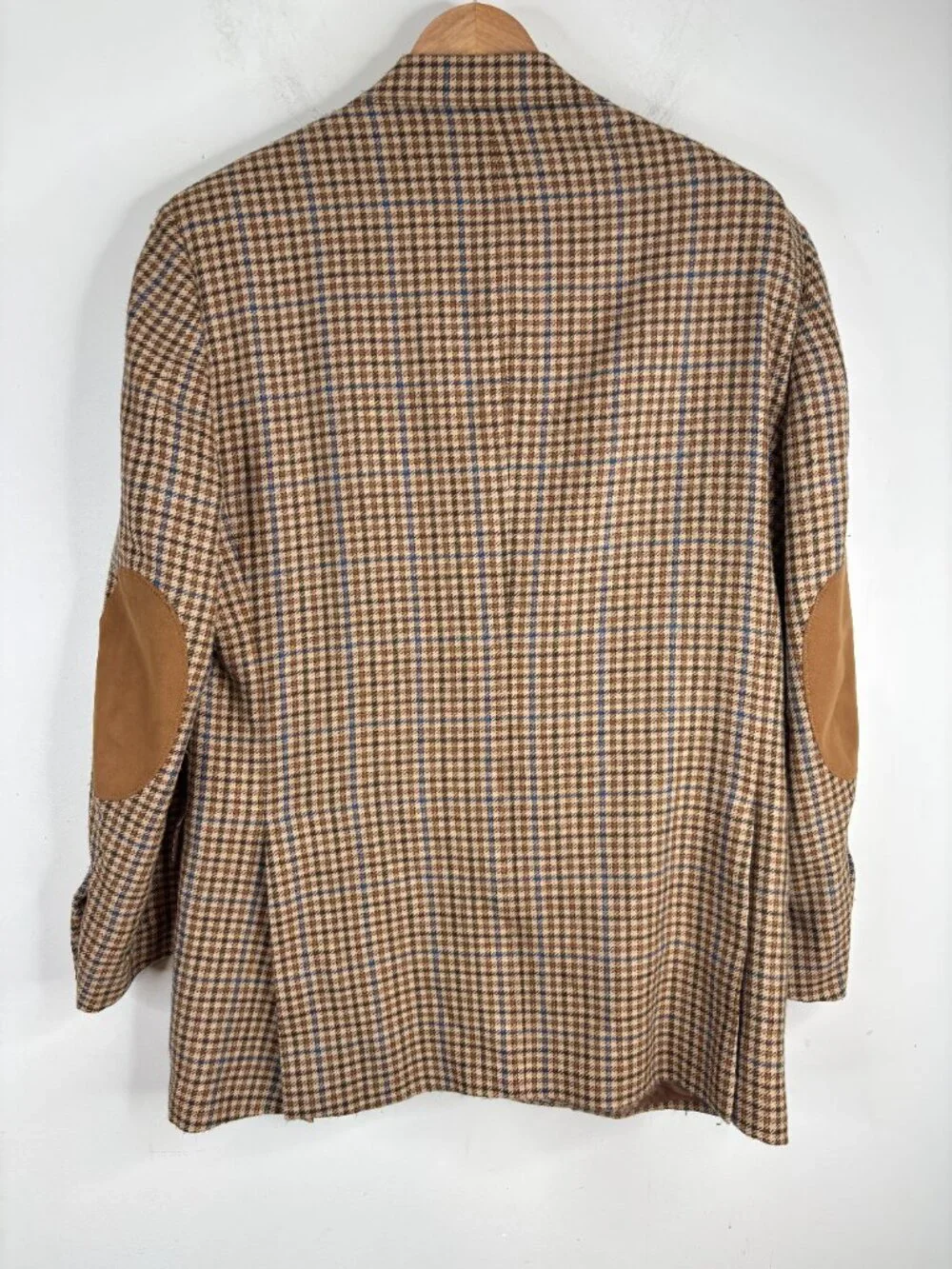Brooks Brothers 1818 Madison 40R Wool Houndstooth Tweed Blazer Elbow Patches